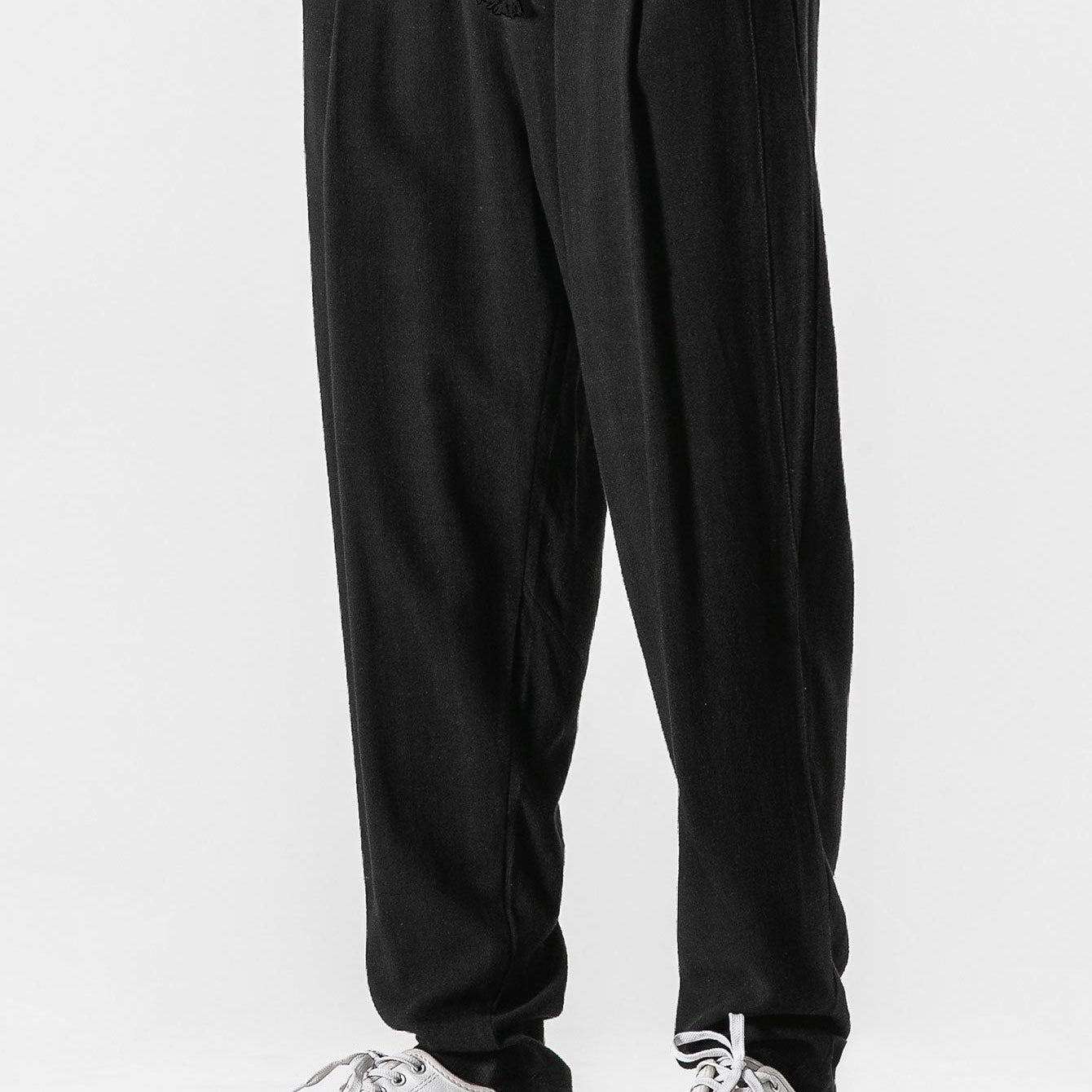 Opuštene pamučne pantalone