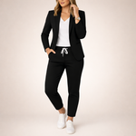 Eva – Elegantno-ležerni komplet sa blejzerom i joger pantalonama