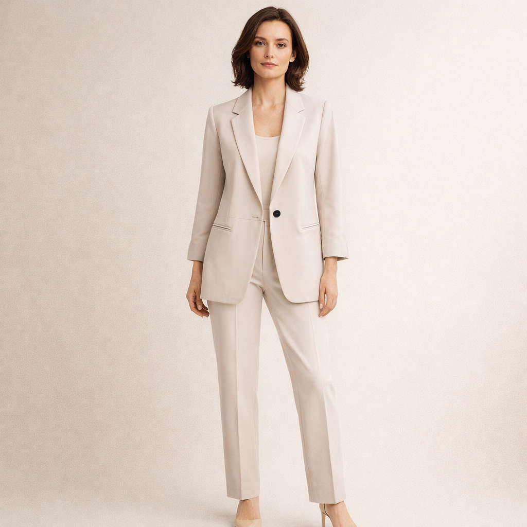 Verónica – Elegantni komplet sa blejzerom i pantalonama