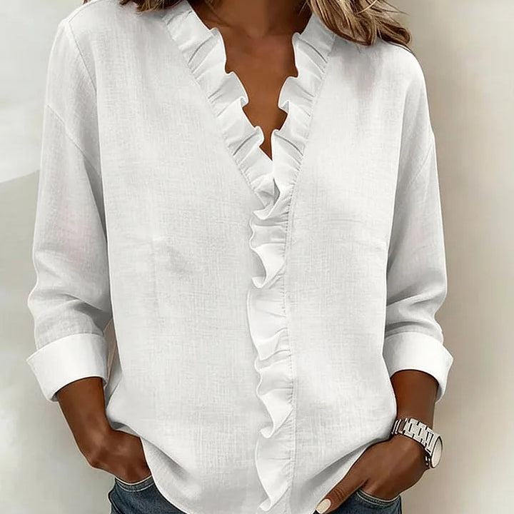 Camisola de senhora com decote em V