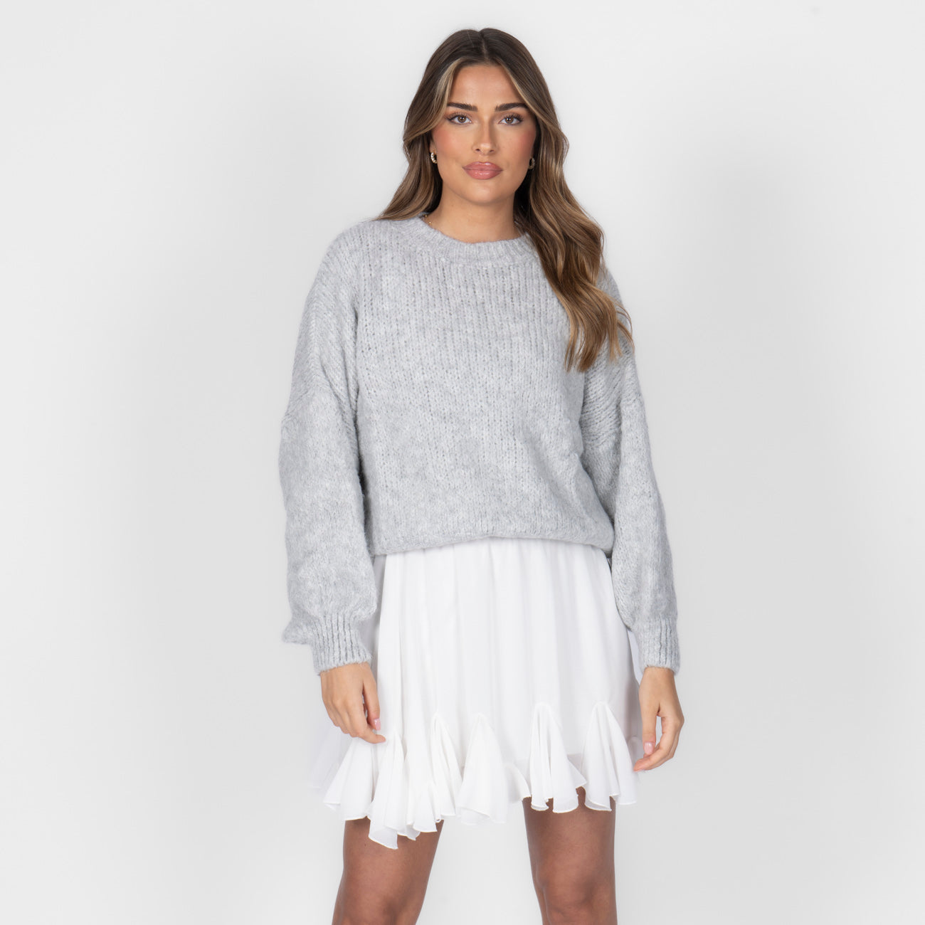Osnovni Oversize Pleteni Pulover