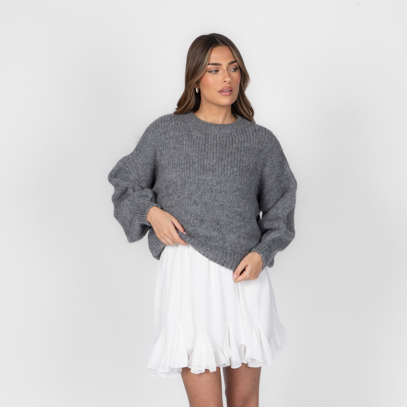 Osnovni Oversize Pleteni Pulover