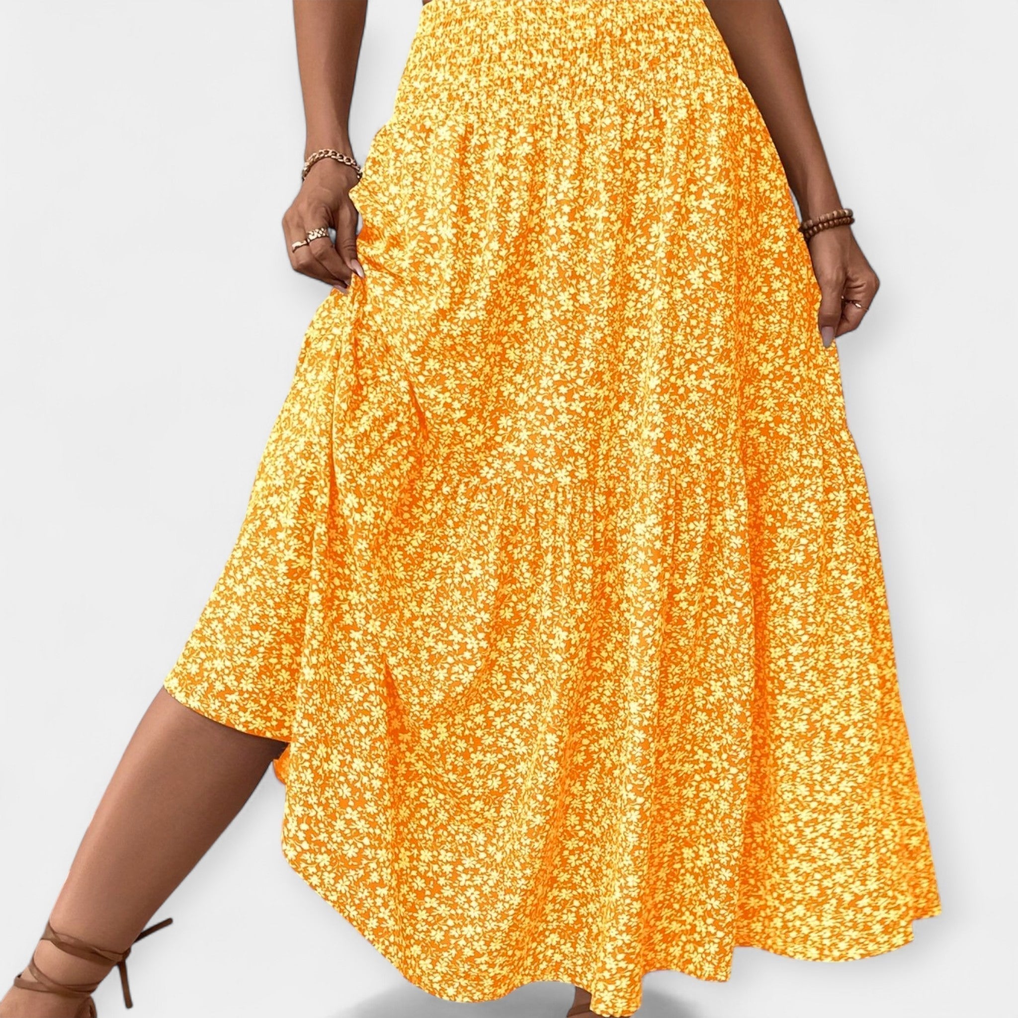 Saia com estampado floral