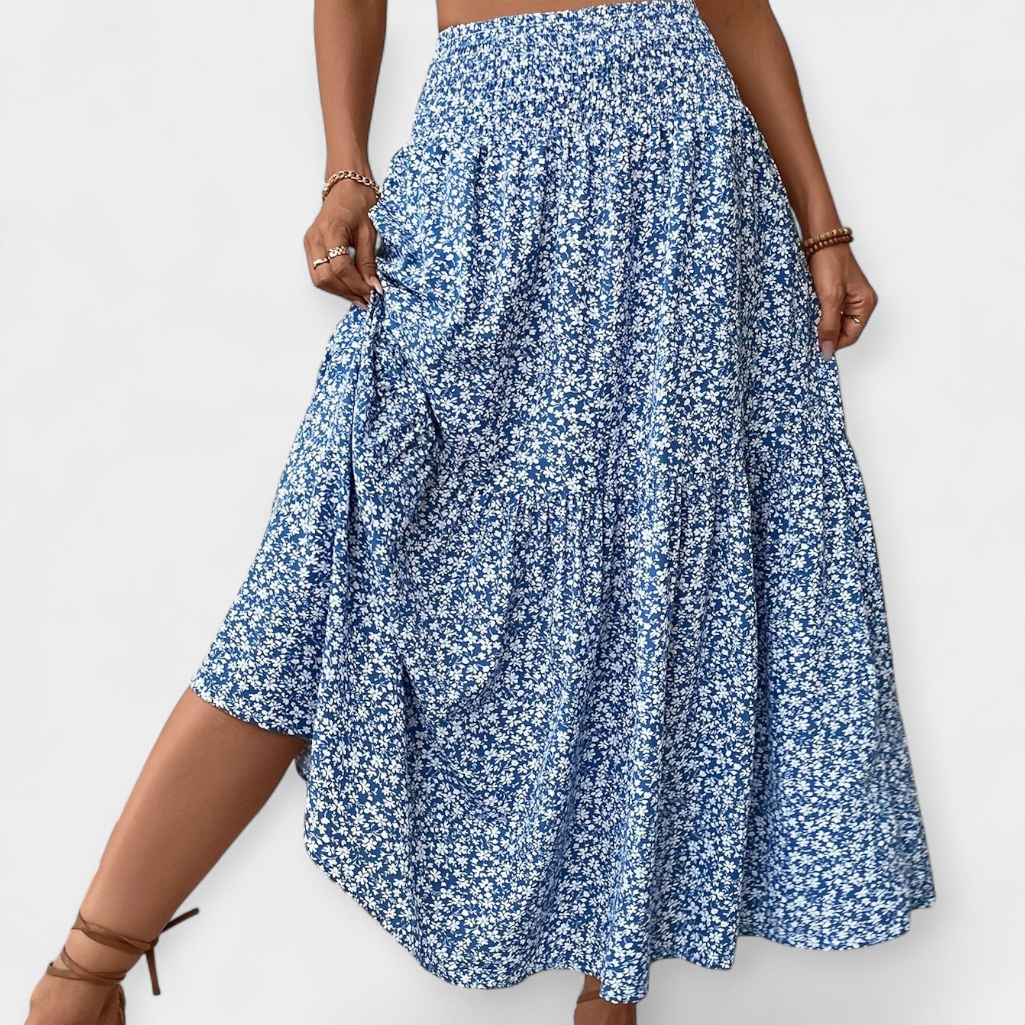 Saia com estampado floral