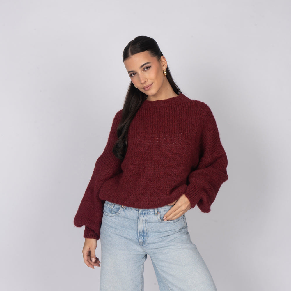 Osnovni Oversize Pleteni Pulover