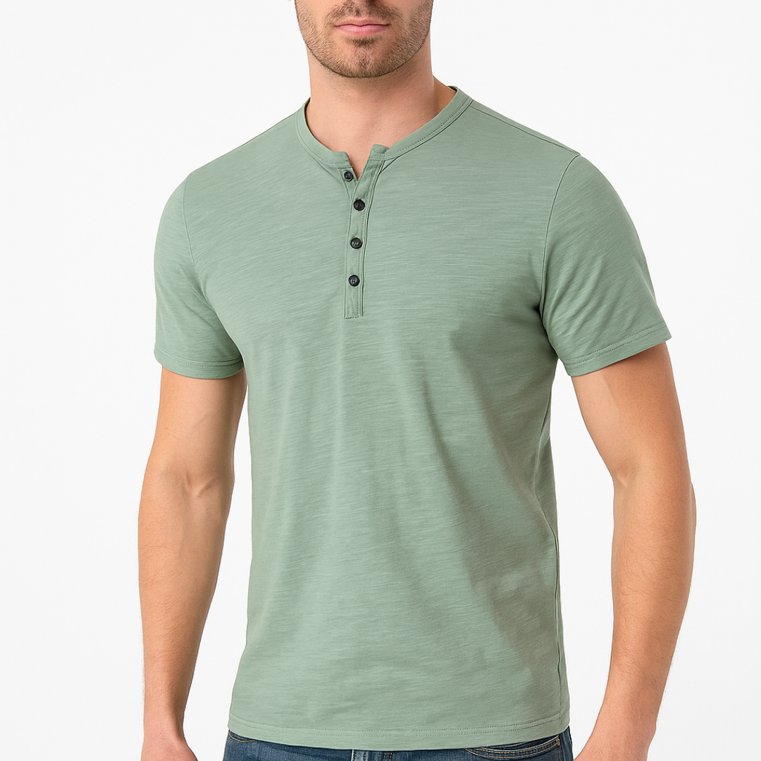 Henley majica – kragna sa dugmadima