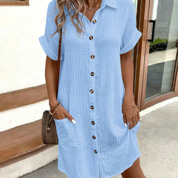 Elegantna polo haljina Celest (Skoro rasprodato)