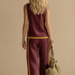 Paula – Laneni komplet sa topom i pantalonama